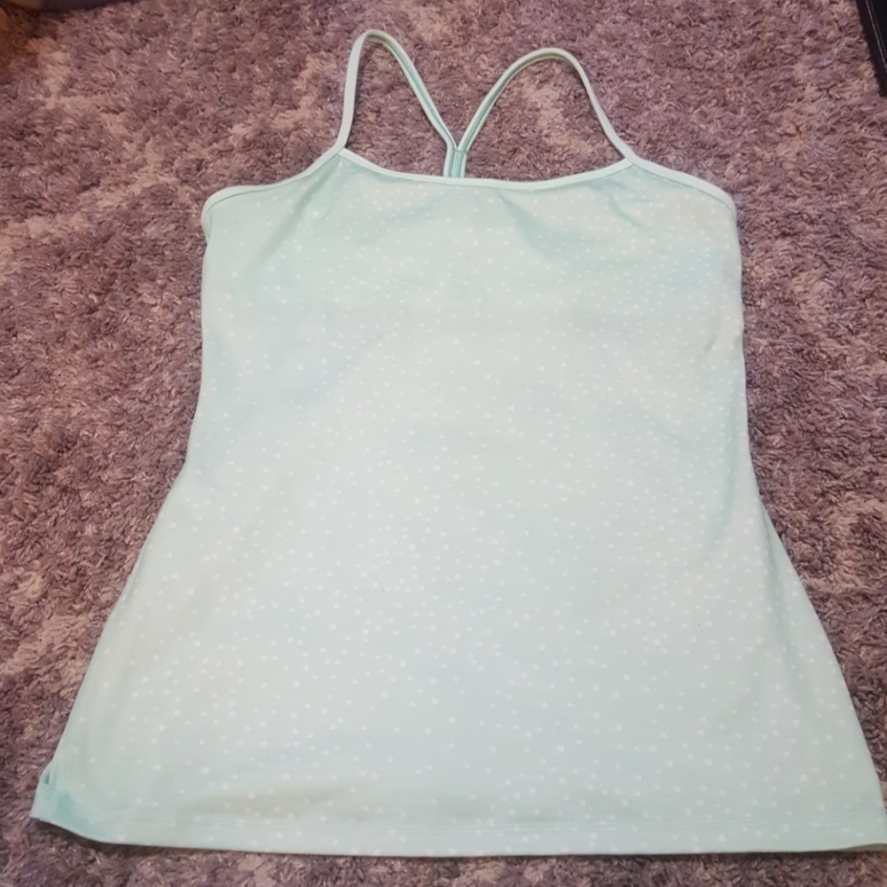 Lululemon Y power tank polka dot